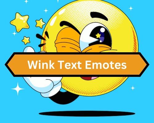 😉 Wink Emoji Text image